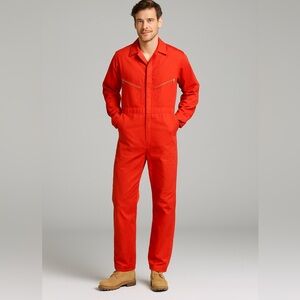 VNTG Walls orange Coveralls Workwear Construction gorpcore Farm Outdoor Men Sz M